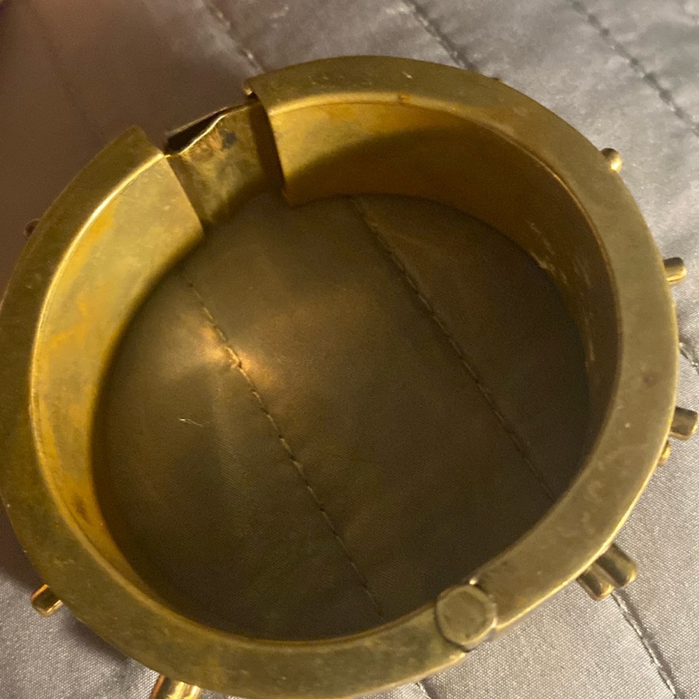 Brass spiked bracelet